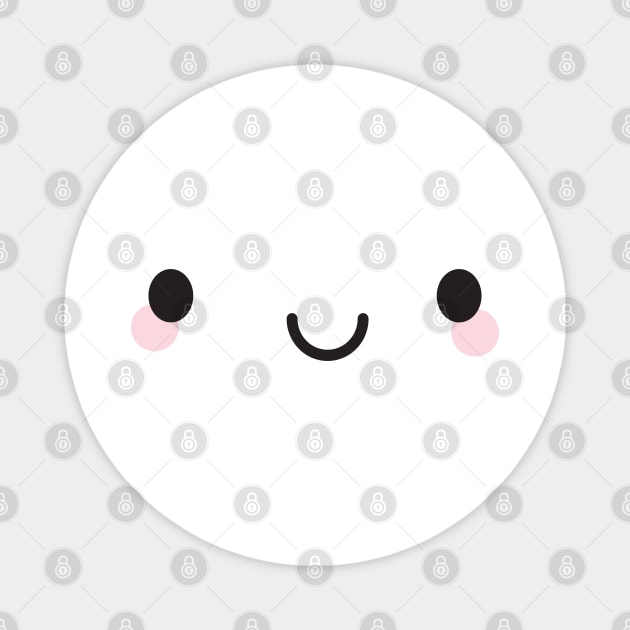 Kawaii Happy Face Magnet by marcelinesmith